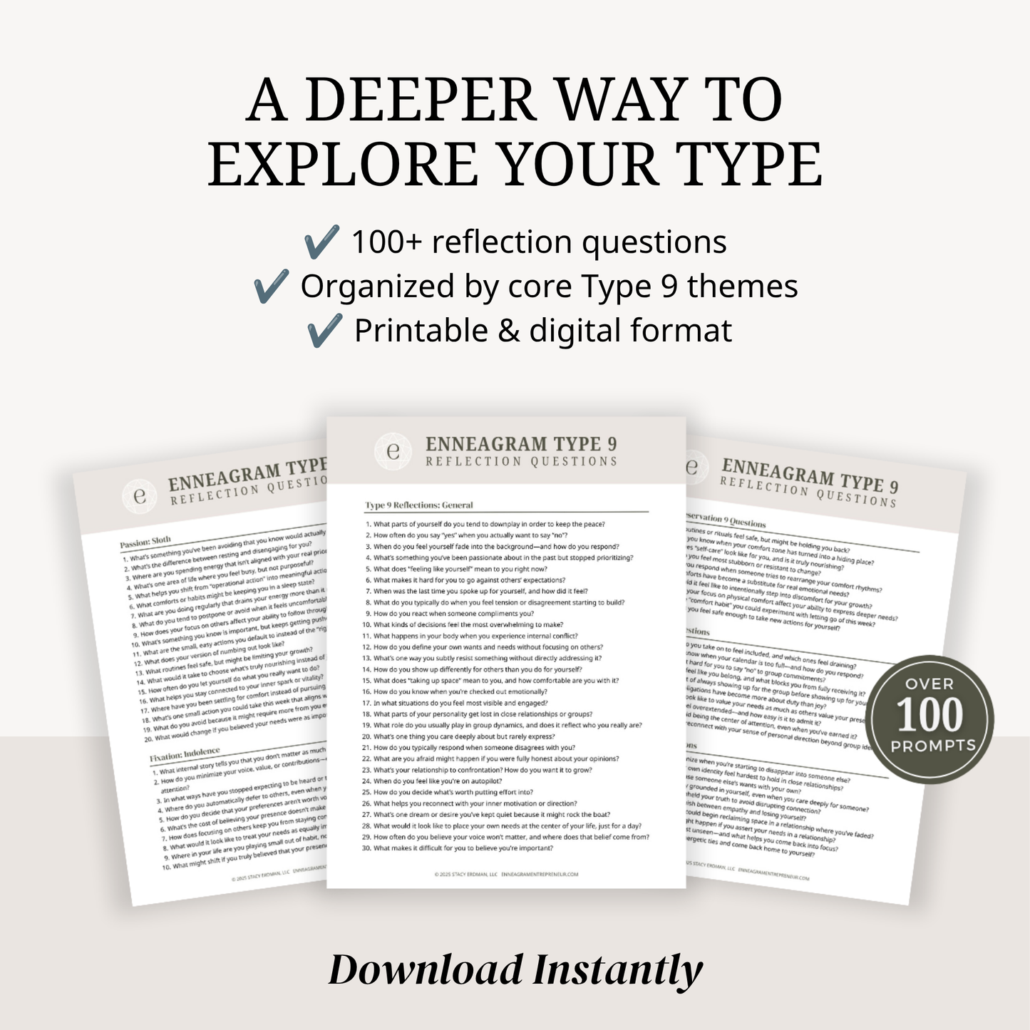 Enneagram Type 9 Reflection Questions