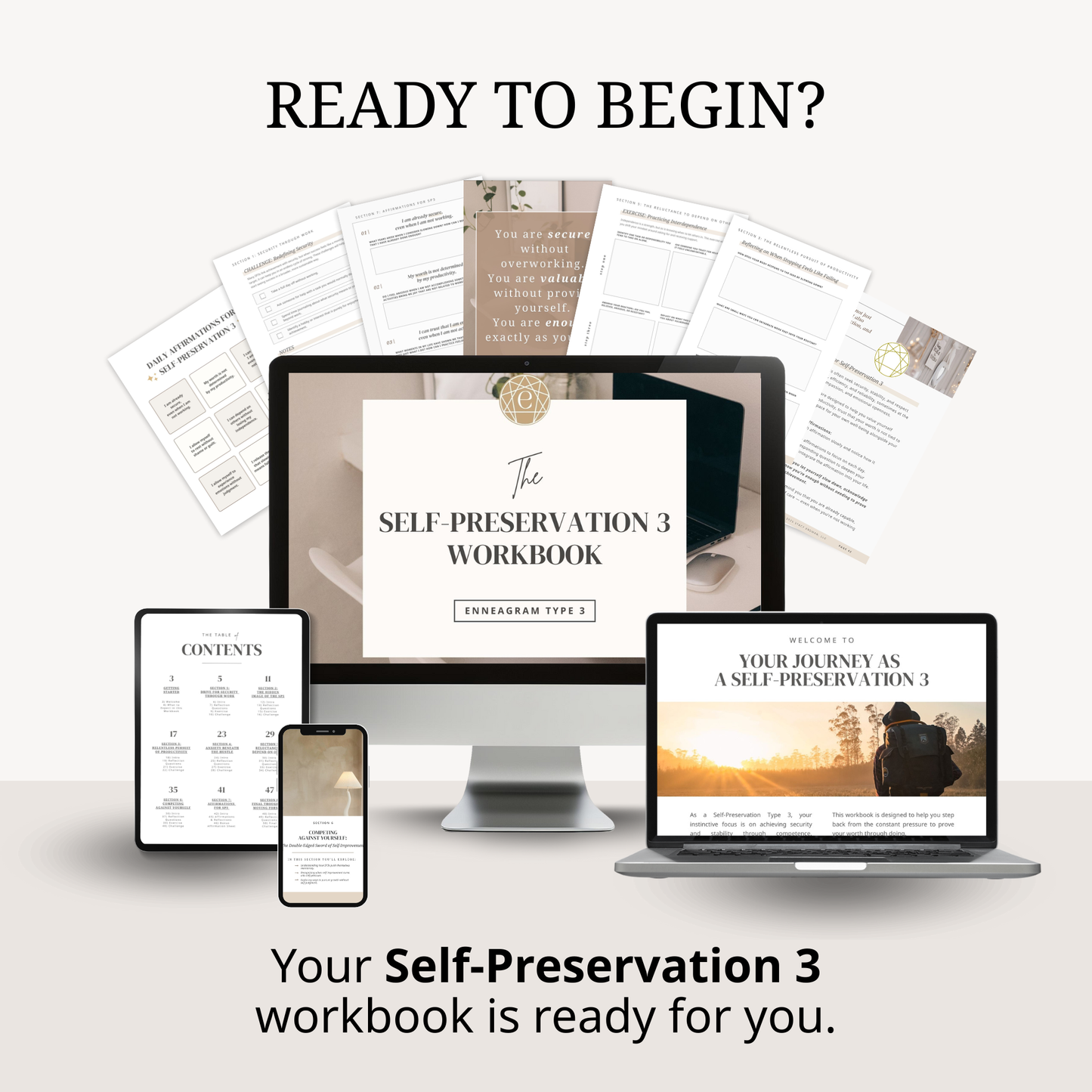 Enneagram Self-Preservation 3 Workbook (SP3)