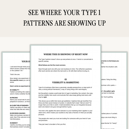 Enneagram Type 1 Business Pattern Guide