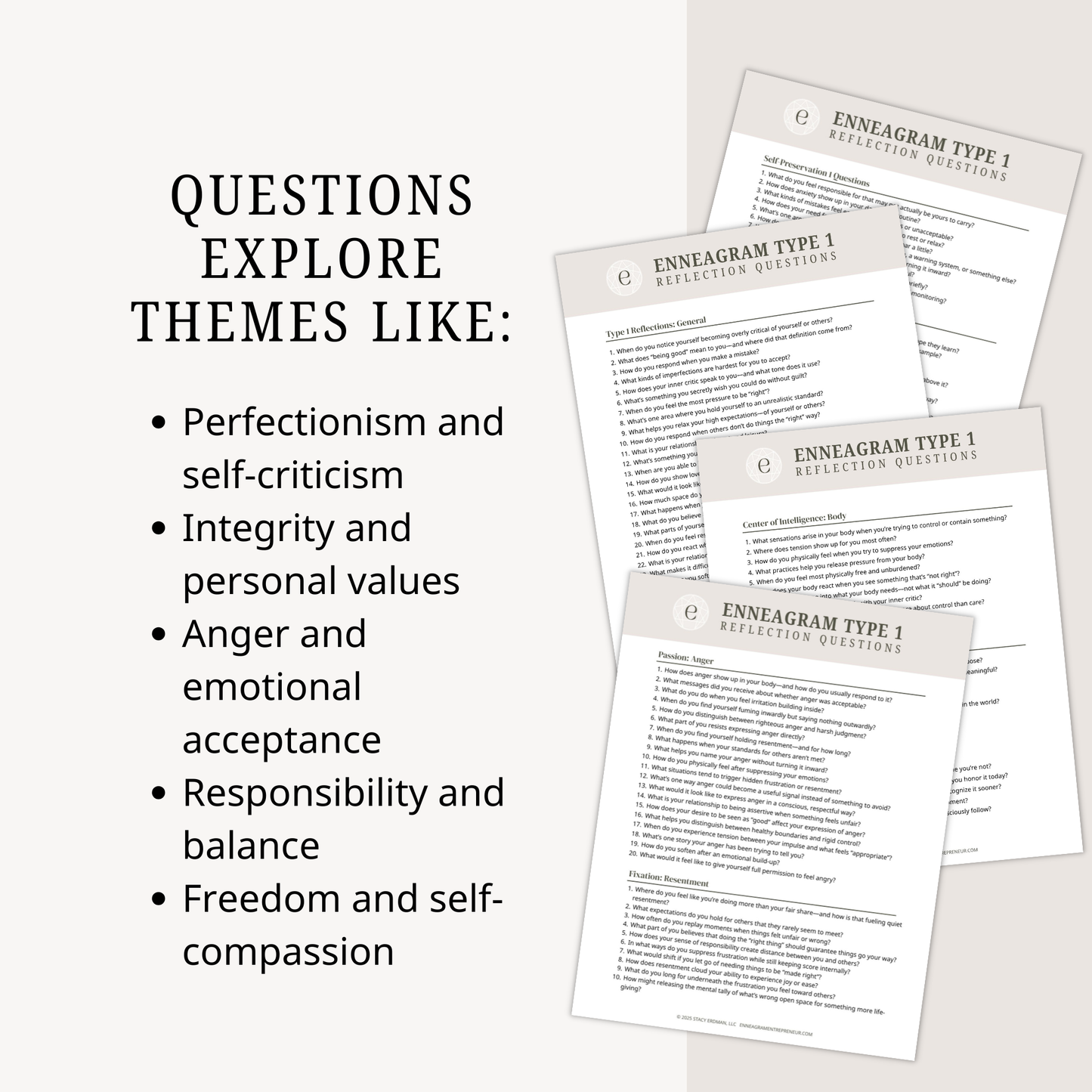 Enneagram Type 1 Reflection Questions