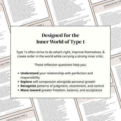 Enneagram Type 1 Reflection Questions