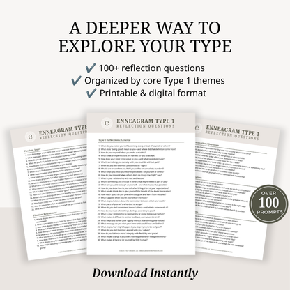 Enneagram Type 1 Reflection Questions