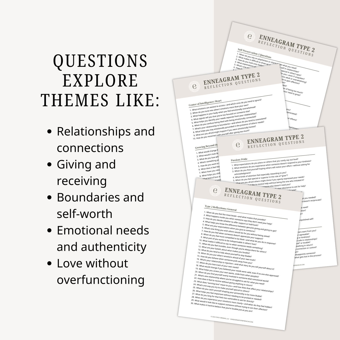 Enneagram Type 2 Reflection Questions