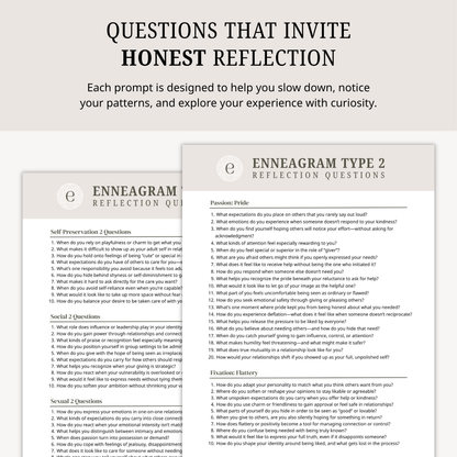 Enneagram Type 2 Reflection Questions