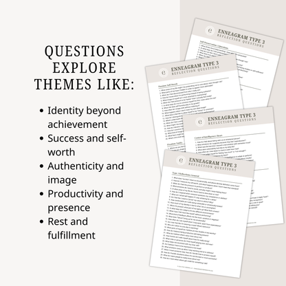 Enneagram Type 3 Reflection Questions