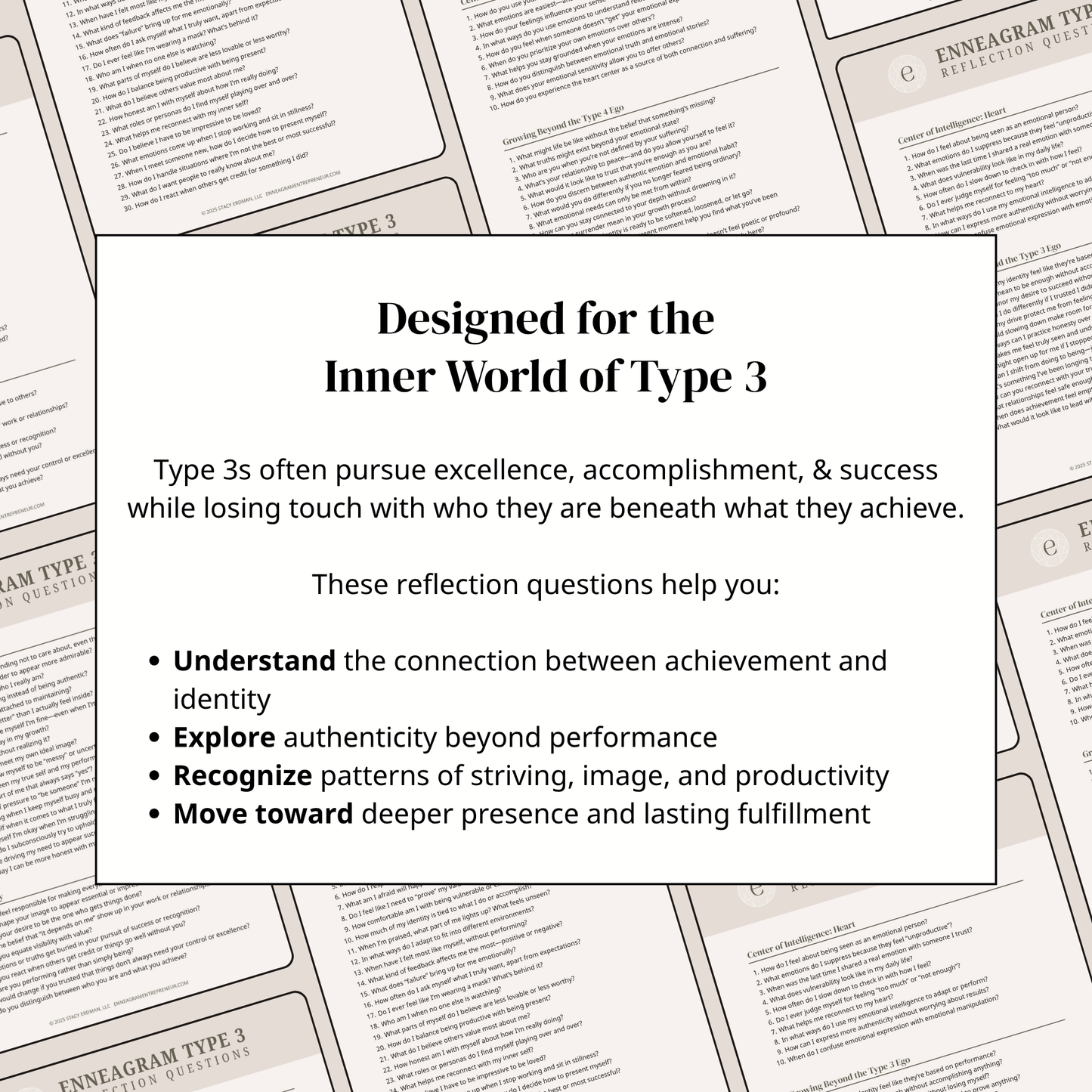 Enneagram Type 3 Reflection Questions