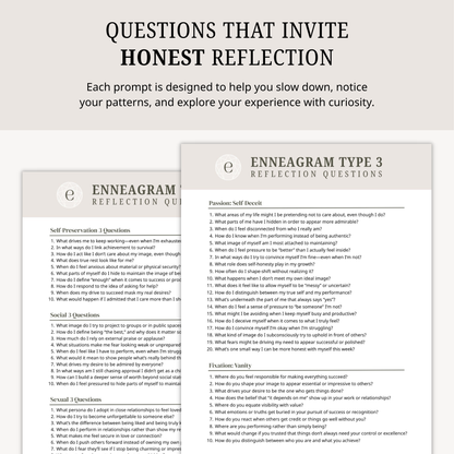Enneagram Type 3 Reflection Questions