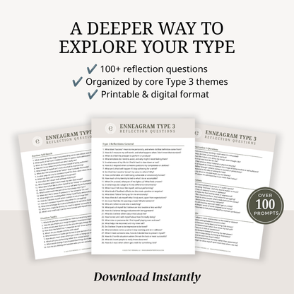 Enneagram Type 3 Reflection Questions
