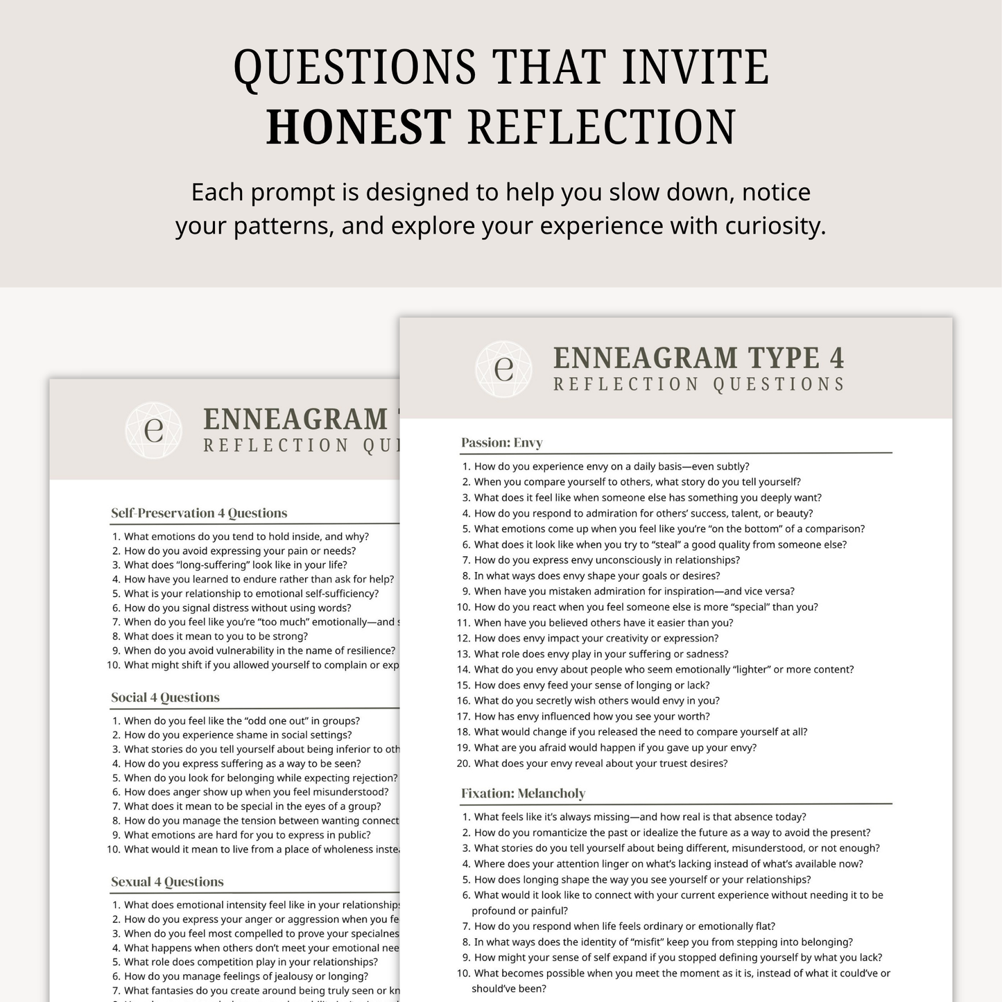 Enneagram Type 4 Reflection Questions
