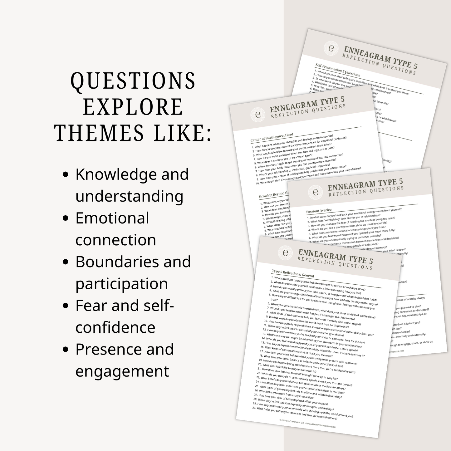 Enneagram Type 5 Reflection Questions