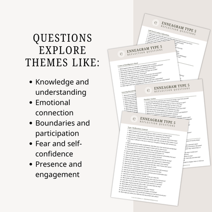 Enneagram Type 5 Reflection Questions