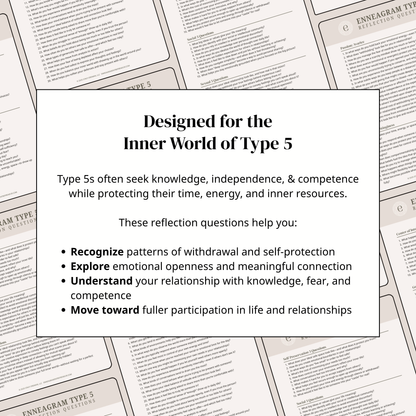 Enneagram Type 5 Reflection Questions