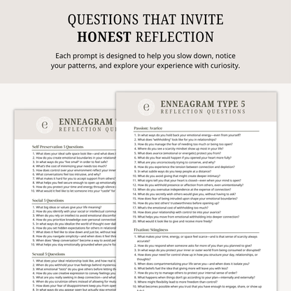 Enneagram Type 5 Reflection Questions