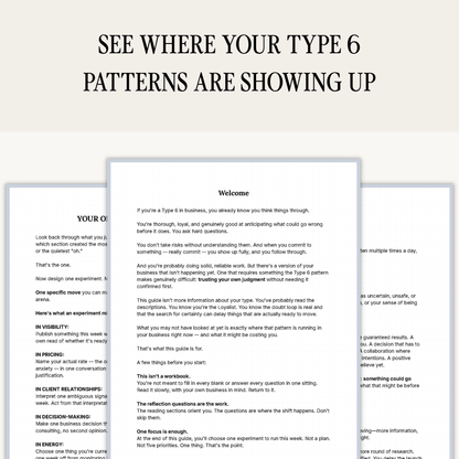 Enneagram Type 6 Business Pattern Guide