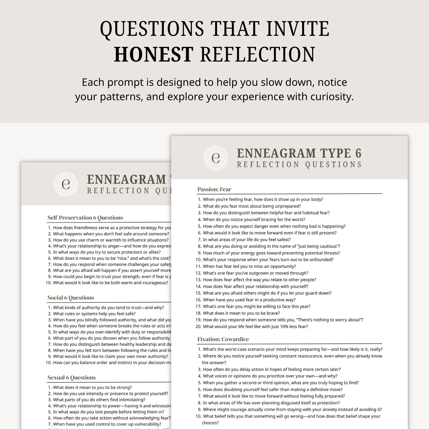 Enneagram Type 6 Reflection Questions