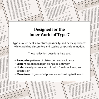 Enneagram Type 7 Reflection Questions