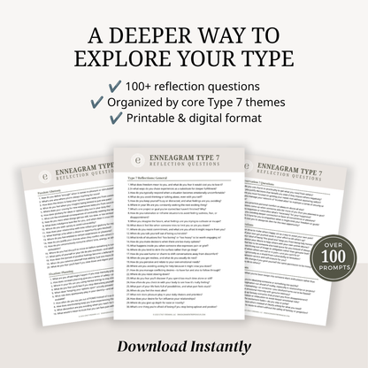 Enneagram Type 7 Reflection Questions