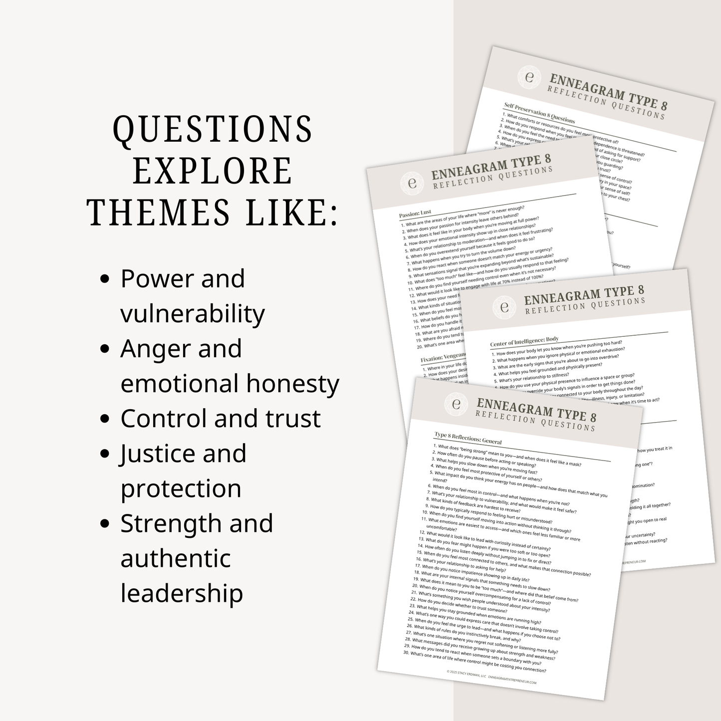 Enneagram Type 8 Reflection Questions