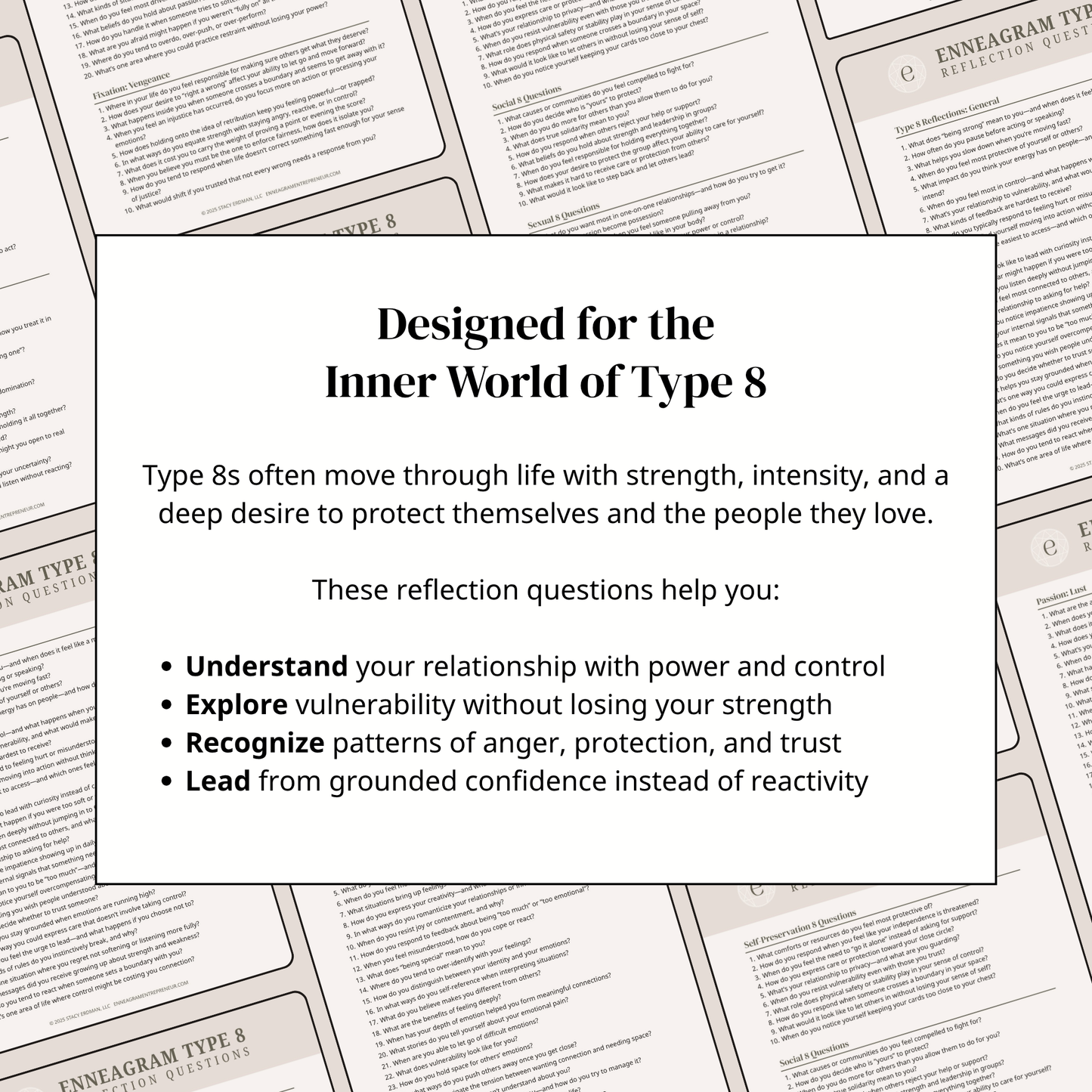 Enneagram Type 8 Reflection Questions