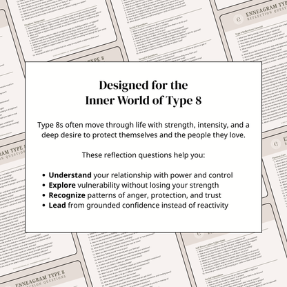 Enneagram Type 8 Reflection Questions