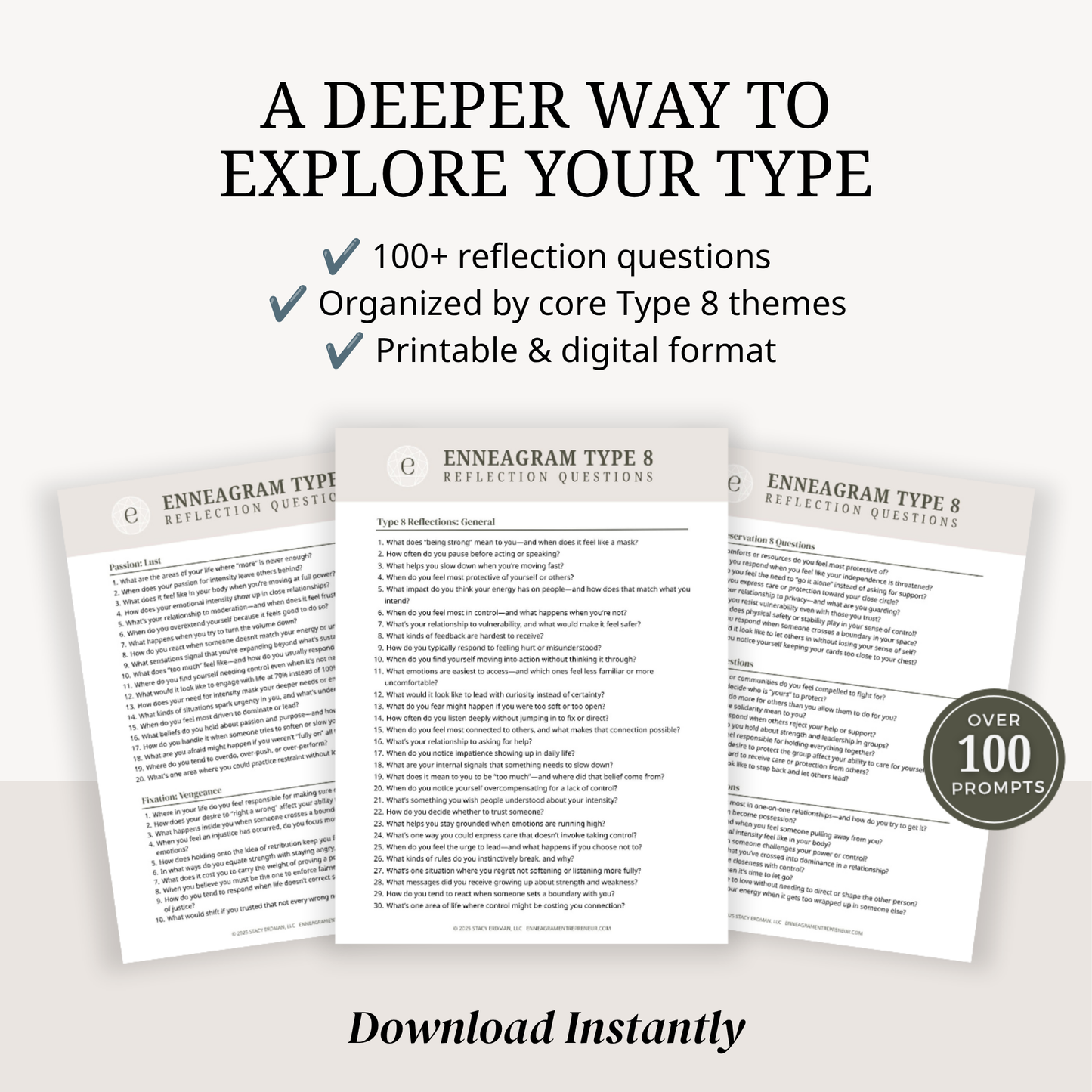 Enneagram Type 8 Reflection Questions