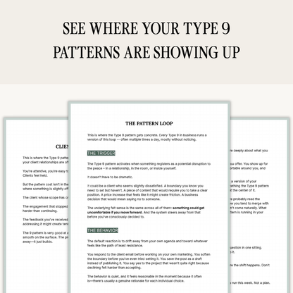 Enneagram Type 9 Business Pattern Guide