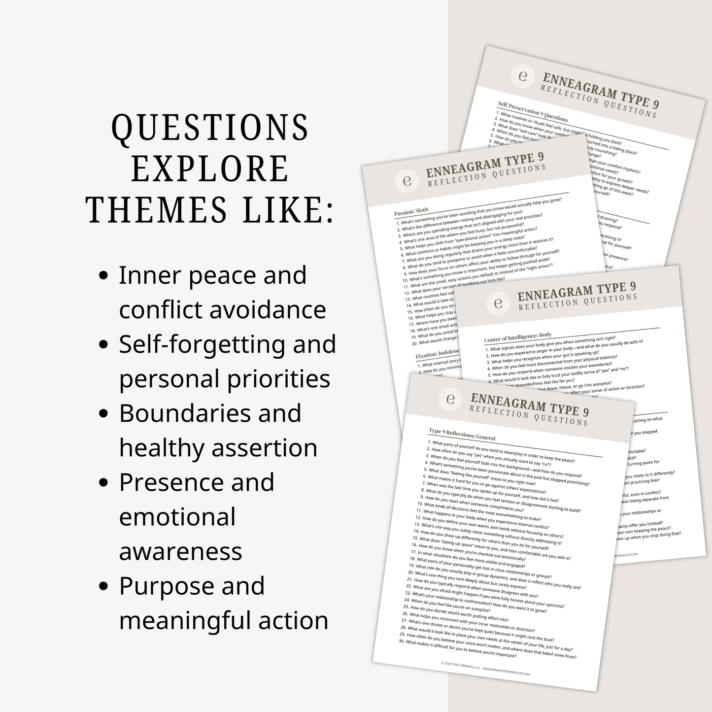 Enneagram Type 9 Reflection Questions