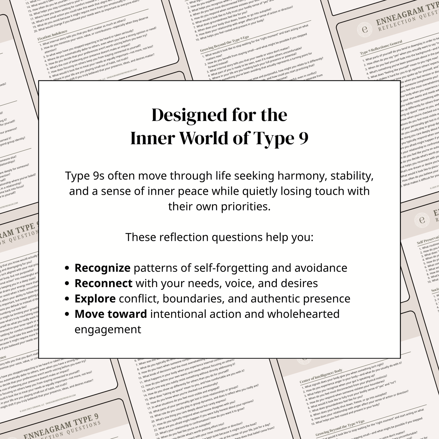 Enneagram Type 9 Reflection Questions