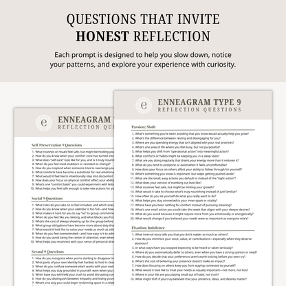 Enneagram Type 9 Reflection Questions
