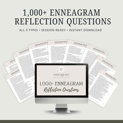 1,000+ Enneagram Reflection Questions | Coaching & Journaling Prompt Library (PDF)