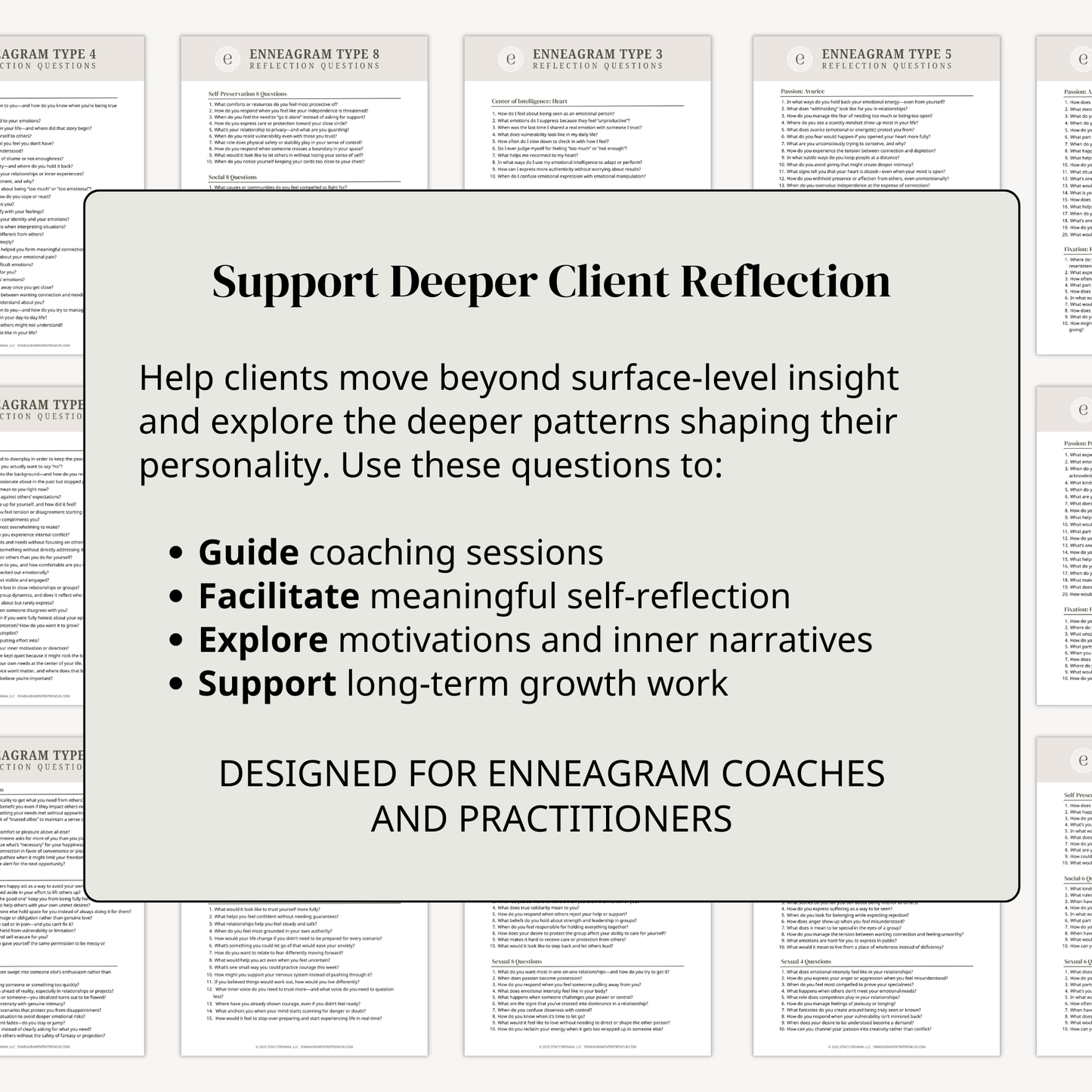 1,000+ Enneagram Reflection Questions | Coaching & Journaling Prompt Library (PDF)