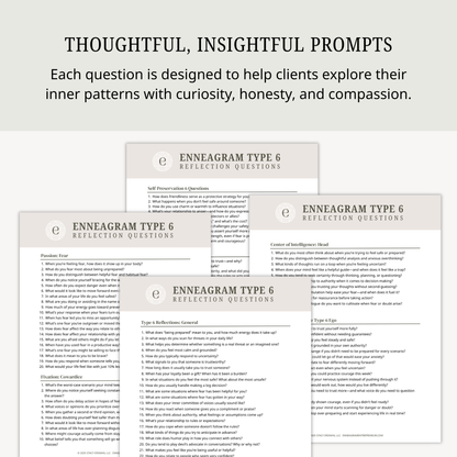 1,000+ Enneagram Reflection Questions | Coaching & Journaling Prompt Library (PDF)