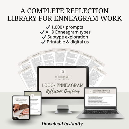 1,000+ Enneagram Reflection Questions | Coaching & Journaling Prompt Library (PDF)