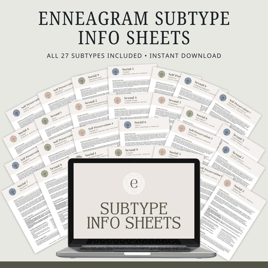 Enneagram Subtype Info Sheets (All 27 Subtypes)