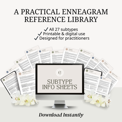 Enneagram Subtype Info Sheets (All 27 Subtypes)