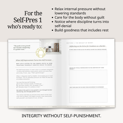 Enneagram Self-Preservation 1 Workbook (SP1)