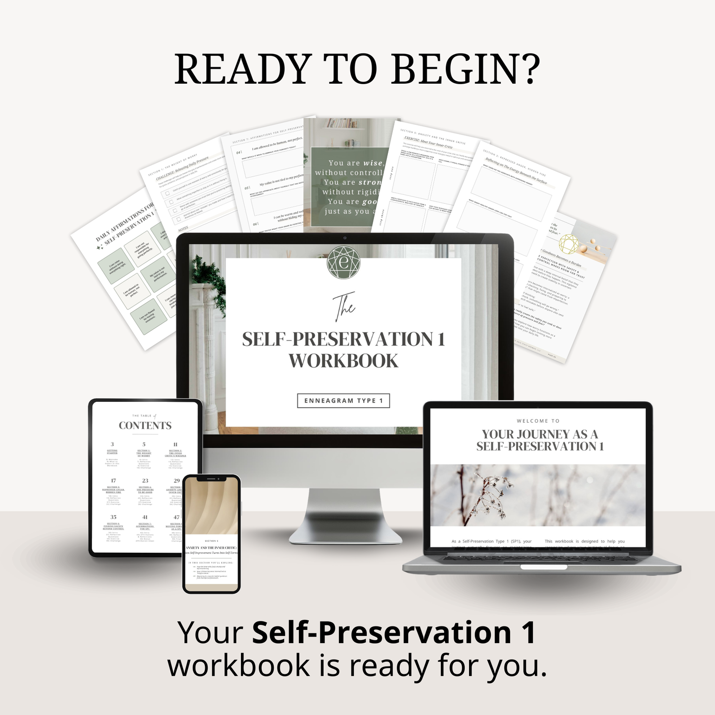 Enneagram Self-Preservation 1 Workbook (SP1)