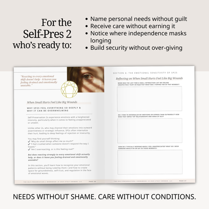 Enneagram Self-Preservation 2 Workbook (SP2)
