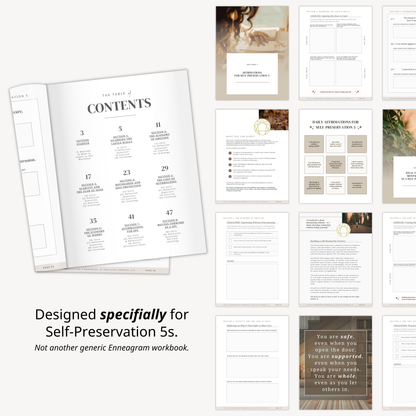 Enneagram Self-Preservation 5 Workbook (SP5)