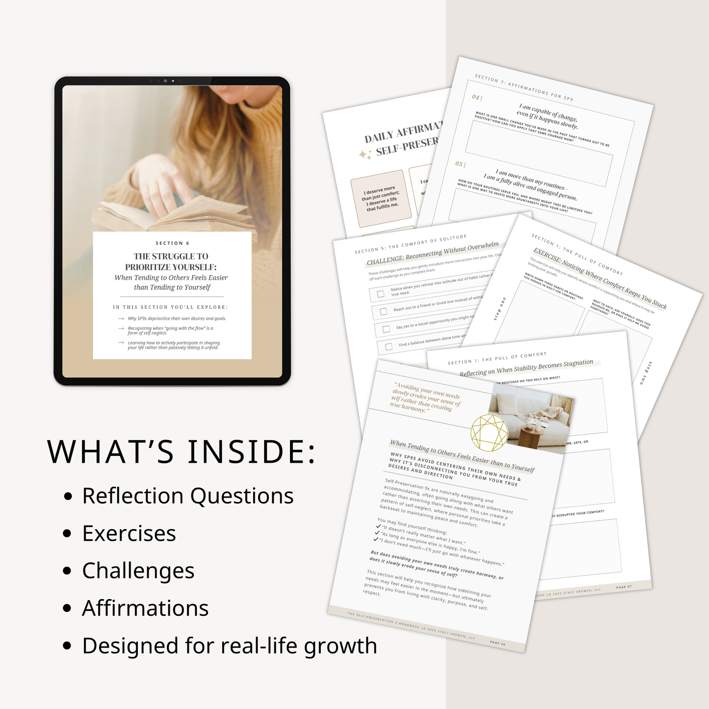 What's inside the SP9 workbook