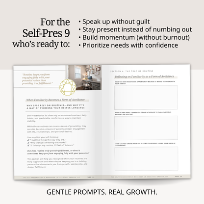 Enneagram Self-Preservation 9 Workbook (SP9)