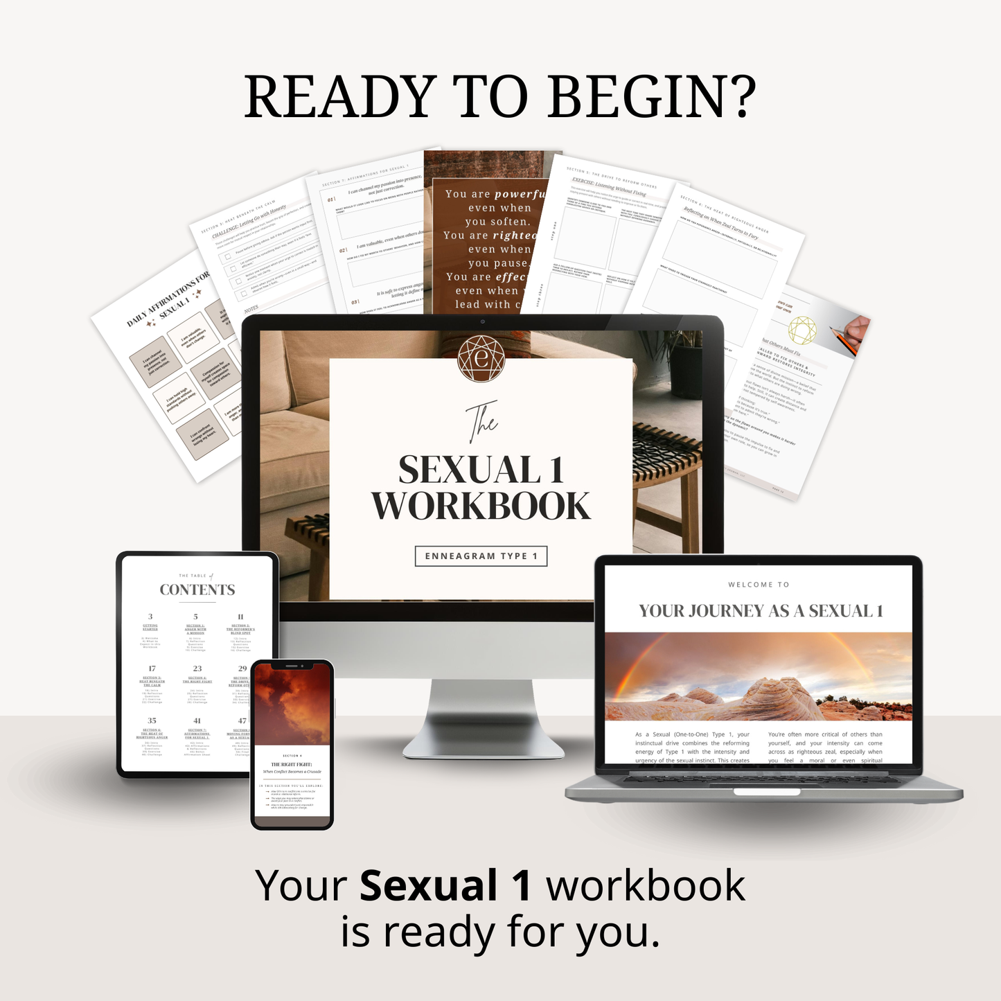 Enneagram Sexual 1 Workbook (SX1)